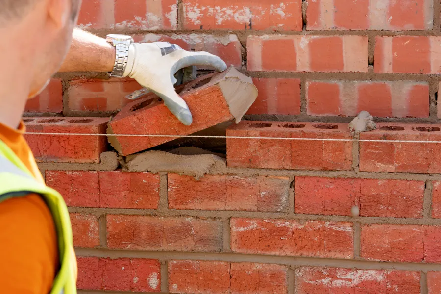 Brick Wall Construction Subbases and Foundations in Portage, IN